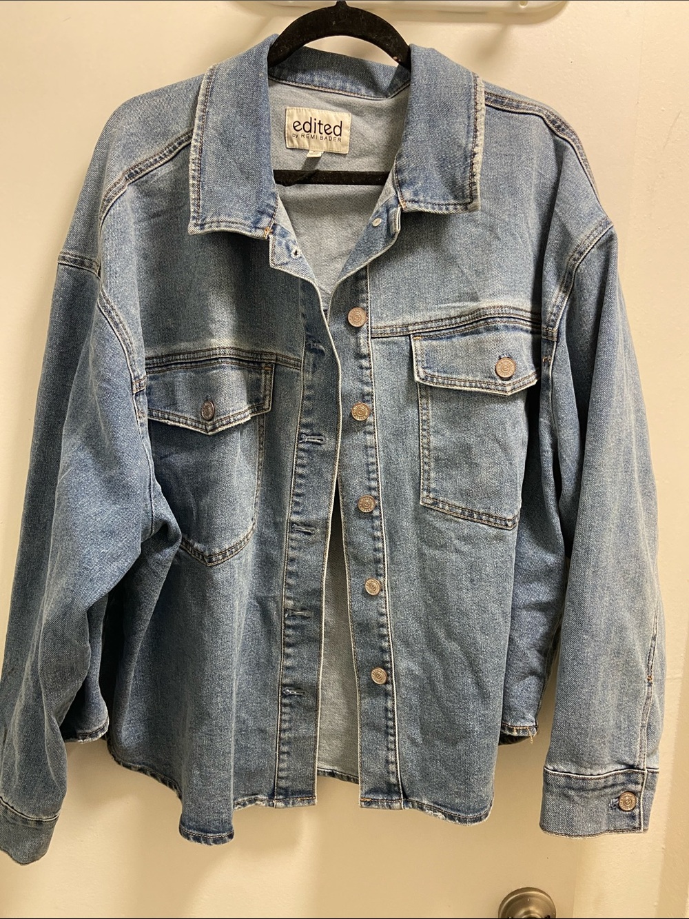 edited Light Blue Denim Jean Jacket